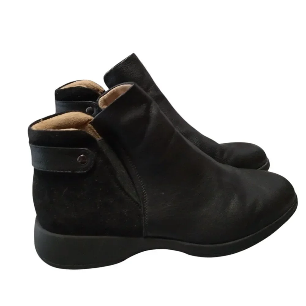 NATURALIZER BARITA SIZE 7M BLACK ANKLE BOOTIE CLASSIC CASUAL COMFORT SPORTY